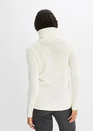 Troyer Pullover mit Zopfmuster, bonprix