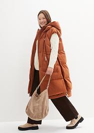 Veste sans manches bouffante oversize en polyester recyclé avec capuche, bpc bonprix collection
