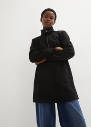Long-Sweatshirt-Troyer mit recyceltem Polyester und langem Schlitz, bpc bonprix collection