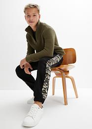 Jungen Winterjeans mit Camouflage Einsatz, John Baner JEANSWEAR