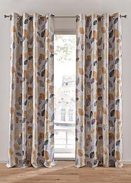 Verdunkelungsvorhang mit Blätter-Glanzdruck (1er Pack), bpc living bonprix collection