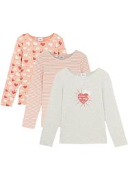 Mädchen Langarmshirt (3er Pack), bpc bonprix collection
