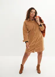 Robe en velours côtelé extensible, bonprix