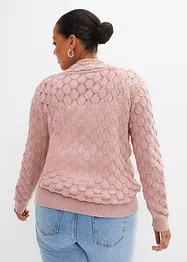 Pull ajouré style cache-cœur, bonprix