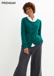 Wollstrickjacke mit Good Cashmere Standard®-Anteil, bpc selection premium