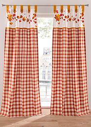 Bio Baumwoll Vorhang mit Blätterdruck (1er Pack), bpc living bonprix collection