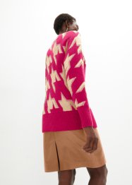 Fledermaus-Pullover mit Wollanteil, bonprix PREMIUM