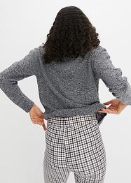 Pull en maille chiné à col rond, bpc bonprix collection