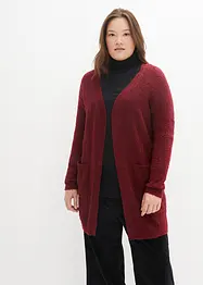 Gilet long en maille bouclée, bonprix