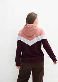 Kapuzensweatshirt mit großem Kragen, bonprix