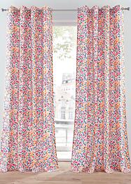 Microfaser Vorhang mit Blumenmuster (1er Pack), bpc living bonprix collection