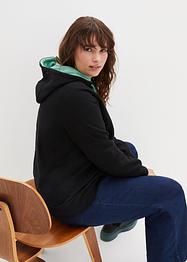 Kapuzensweatshirt mit Kontrastdetails aus Bio-Baumwolle, bpc bonprix collection
