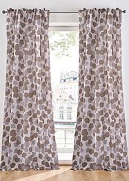 Vorhang aus recyceltem Polyester mit Blätterdruck (1er Pack), bpc living bonprix collection