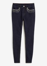 Skinny-Jeans mit Strass-Applikation, BODYFLIRT