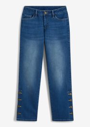 Verkürzte Jeans mit Schmuckknöpfen, RAINBOW