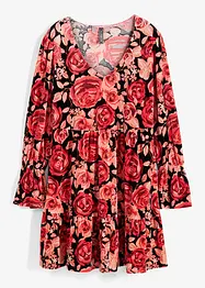 Robe en velours à imprimé floral, bonprix