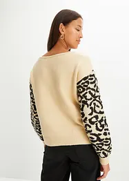 Pullover mit Leo-Muster, bonprix