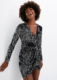 Robe à sequins en velours doux, bonprix