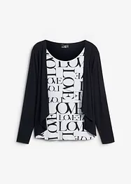 Shirt mit Typo-Print, bonprix