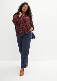 Chiffon Bluse mit Smok-Details, bonprix