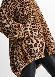 Fellimitat-Jacke, Oversize, BODYFLIRT boutique