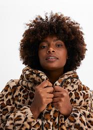 Fellimitat-Jacke, Oversize, BODYFLIRT boutique