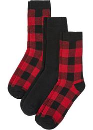 Lot de 3 paires de chaussettes thermo avec intérieur éponge, bpc bonprix collection