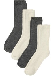 Lot de 4 paires de chaussettes thermo avec intérieur éponge, bpc bonprix collection