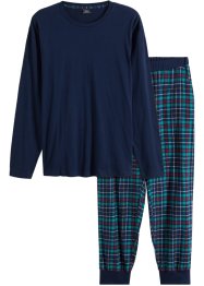 Pyjama mit Flanellhose, bpc bonprix collection