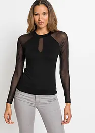 Langarmshirt aus softem Viskose-Mis, bonprix