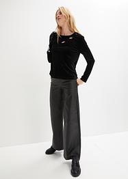 Samtshirt mit Cut Outs, bpc selection