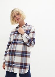 Long- Flanell- Hemdbluse, extra warm, John Baner JEANSWEAR