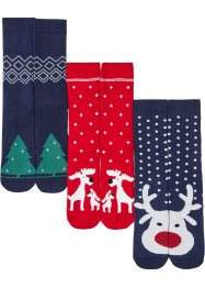Thermo Socken (3er Pack) mit weichem Innenfrottee und Geschenkkarte, bpc bonprix collection