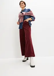 Weite Stretch-Cordhose, High-Waist, bonprix