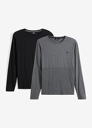 Lot de 2 T-shirts manches longues, bpc bonprix collection
