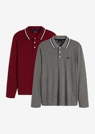 Lot de 2 polos manches longues, bpc bonprix collection