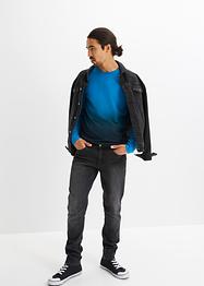 T-shirt manches longues avec dégradé de couleur, Slim Fit, RAINBOW