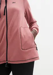 Fleecejacke mit Reißverschluss-Taschen, bonprix