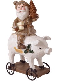 Deko-Figur Santa auf Schwein, bpc living bonprix collection