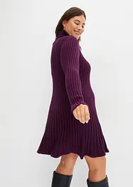 Ausgestelltes Strickkleid mit Rollkragen, bonprix