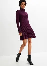 Ausgestelltes Strickkleid mit Rollkragen, bonprix