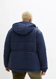 Verkürzte Steppjacke mit Kapuze und Taillenregulierung, bonprix