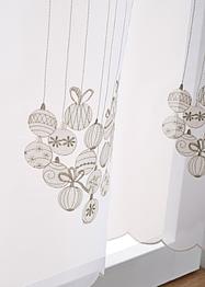 Scheibengardine mit Weihnachtsdruck, bpc living bonprix collection