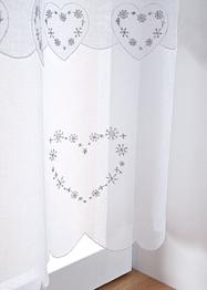 Scheibengardine mit recyceltem Polyester mit Stickerei, bpc living bonprix collection