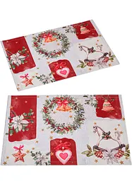 Tischset  mit Weihnachtsdruck (2er Pack), bpc living bonprix collection