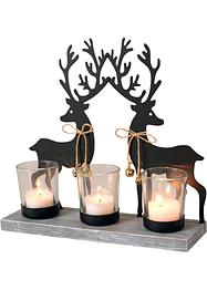 Teelichthalter mit Rentieren, bpc living bonprix collection