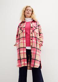 Kariertes Long-Shacket, gefüttert, bpc bonprix collection