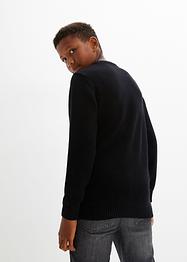 Pull en maille coton garçon, bpc bonprix collection