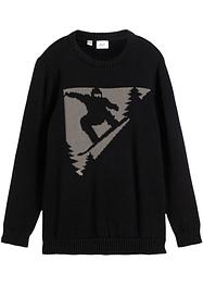 Pull en maille coton garçon, bpc bonprix collection