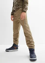 Jungen Twill Thermo Schlupfhose, Loose Fit, bonprix